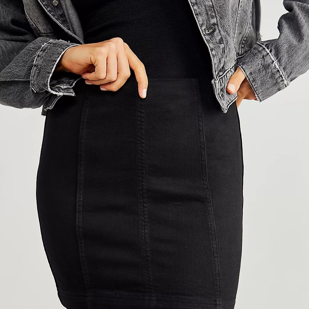 Free People Modern Femme denim skirt